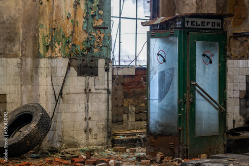 Old epic legendary historic brick abandoned power plant in Silesia, Poland © Arkadiusz