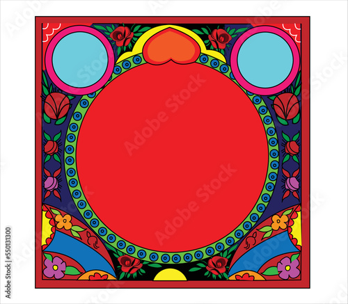 Indian Truck art. Pakistani and Indian truck art vector illustration 