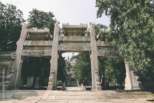 View of the Biyun Temple in Beijing,China surrounded by nature photo