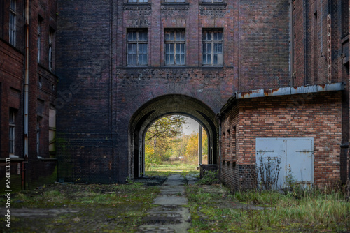 Old epic legendary historic brick abandoned power plant in Silesia  Poland