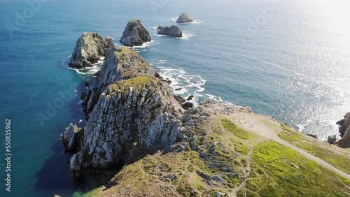 Scenic view of Crozon peninsula, one of the most popular tourist destinations in Brittany, France