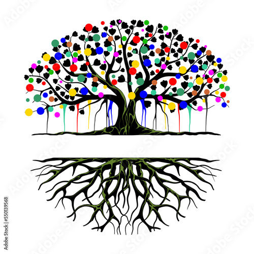 Photography Tree and roots logo