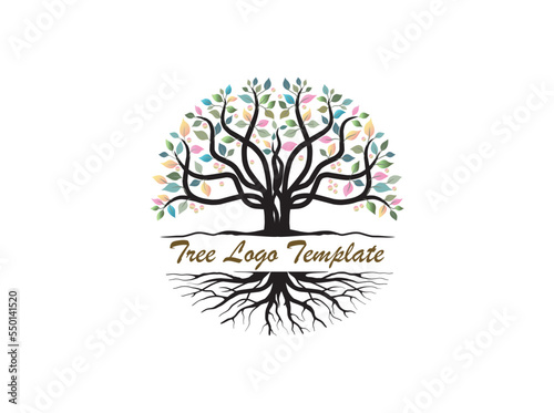 Tree and roots logo