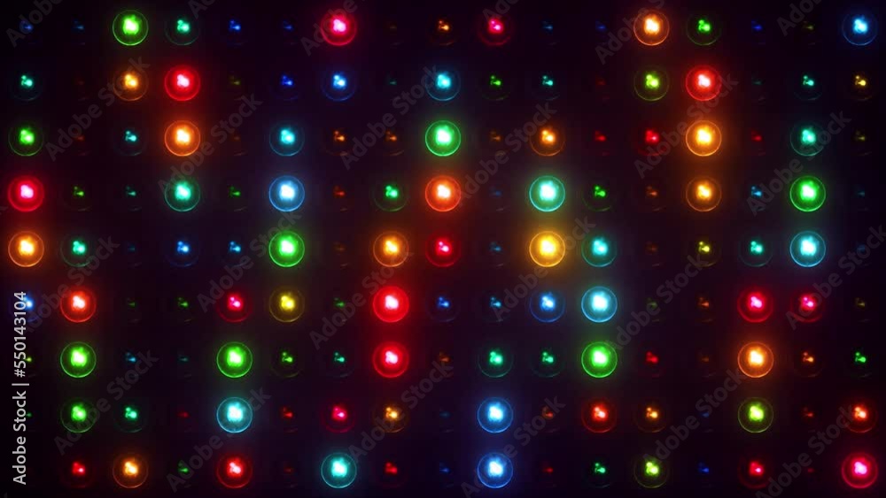 Colorful Christmas Lights New Year 4K Background Animation Colorful Christmas Lights New Year 4K Background Animation