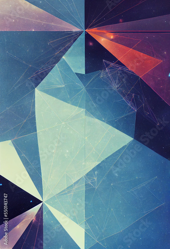 abstract background with triangles and polygons