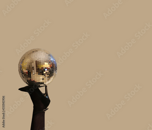 Disco ball on high heels 