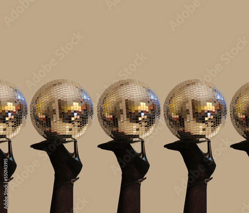 Disco ball on high heels 