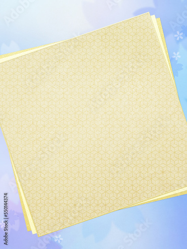 Refreshing cherry blossom Japanese style background