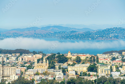 Photography neighborhoods in san francisco in partial sunlight