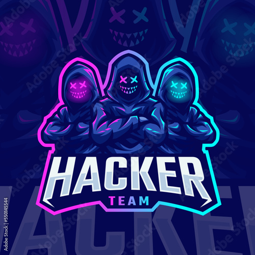 Esports logo hacker for your elite group