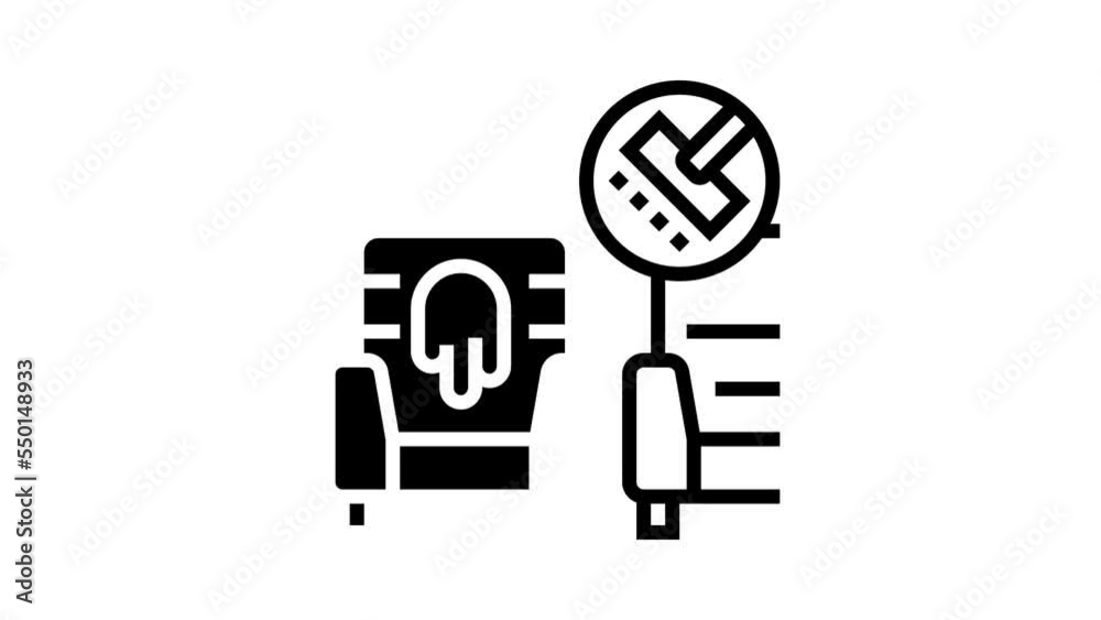 upholstery cleaning line icon animation upholstery cleaning line icon animation