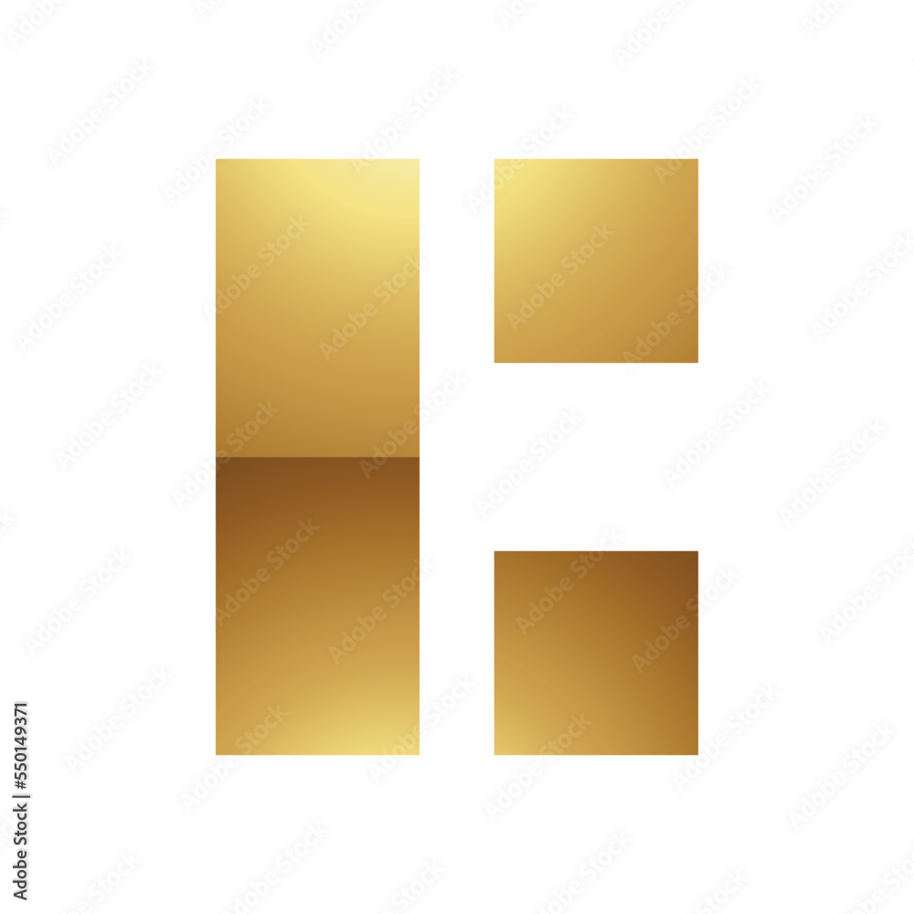 Golden Letter C Symbol on a White Background - Icon 1