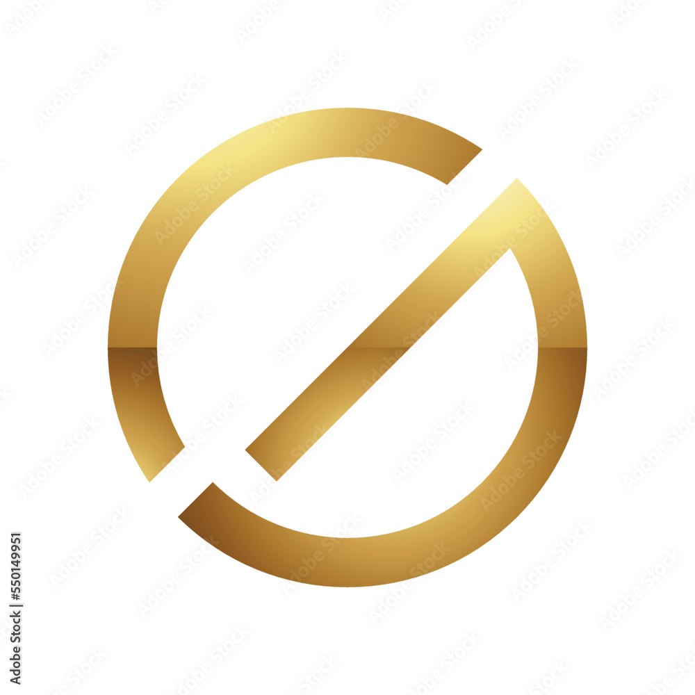 Golden Letter G Symbol on a White Background - Icon 9 Golden Letter G Symbol on a White Background - Icon 9