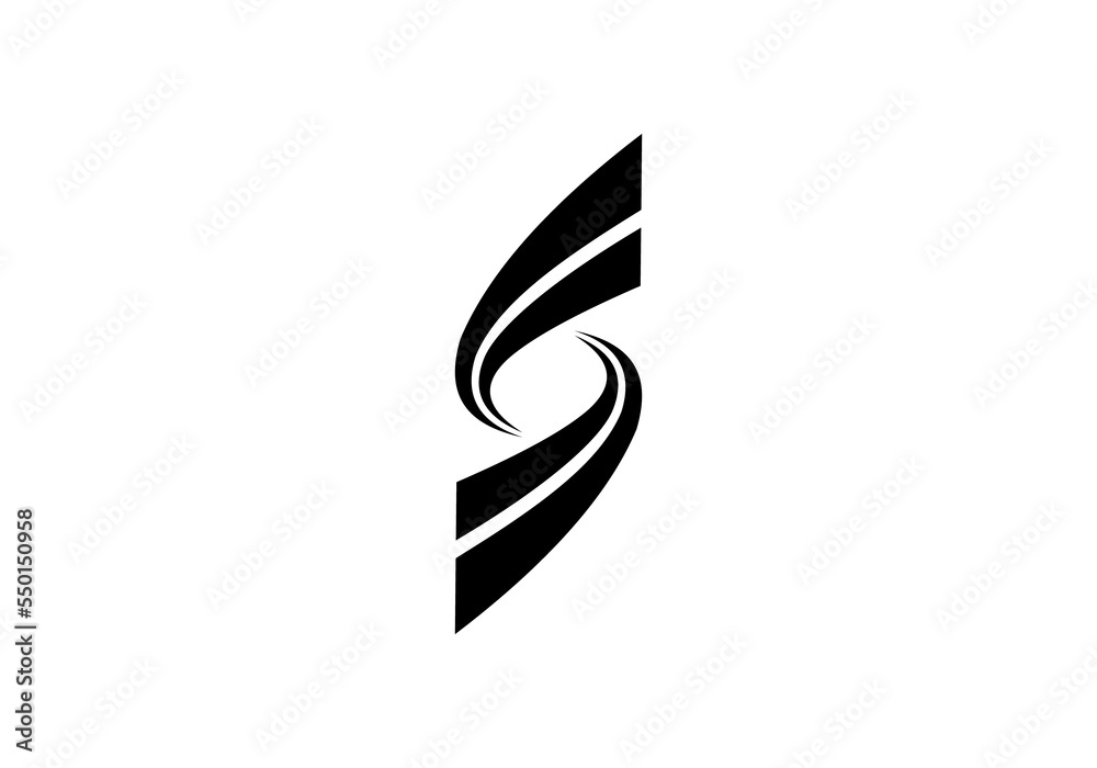 initial letter logo S initial company icon business logo background illustration initial letter logo S initial company icon business logo background illustration