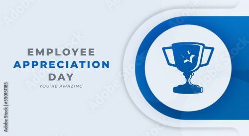 Happy Employee Appreciation Day March Celebration Vector Design Illustration. Template for Background, Poster, Banner, Advertising, Greeting Card or Print Design Element