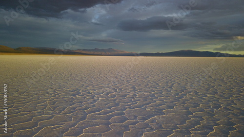 Famous salt flats in northwestern Argentina