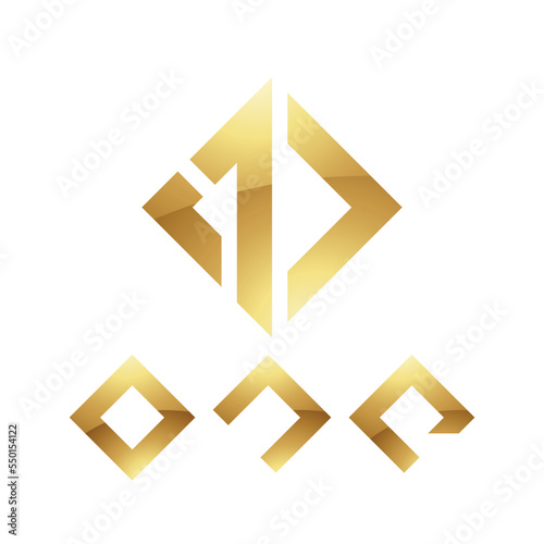Golden Symbol for Number 1 on a White Background - Icon 7