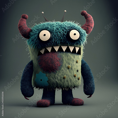 Felt monster full body