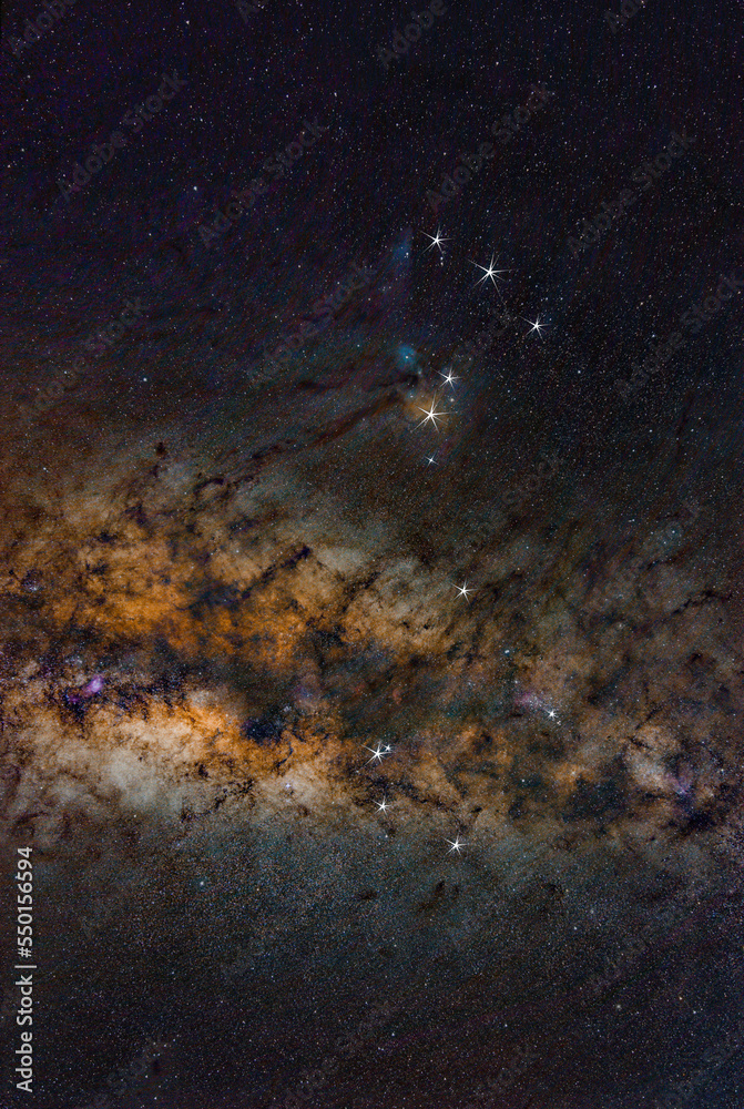Scorpio constellation , and Rho Ophiuchi, in Milkyway Scorpio constellation , and Rho Ophiuchi, in Milkyway