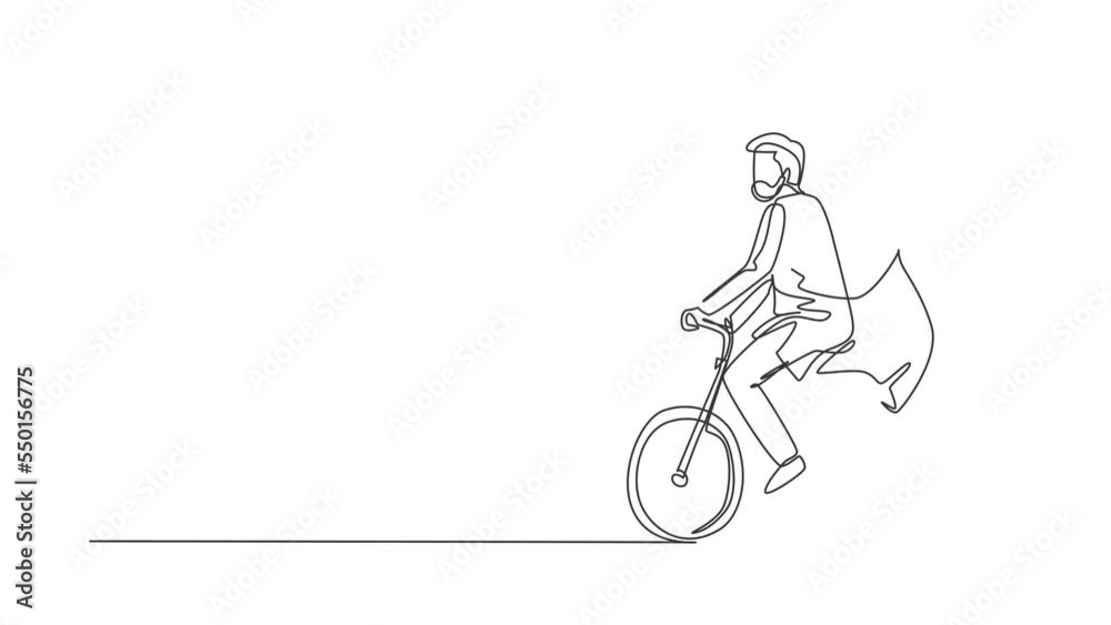 Animated self drawing of continuous line draw Arab couple having fun on date riding bicycle. Back view of romantic teenage couple ride bike. Young man and woman in love. Full length one line animation Animated self drawing of continuous line draw Arab couple having fun on date riding bicycle. Back view of romantic teenage couple ride bike. Young man and woman in love. Full length one line animation