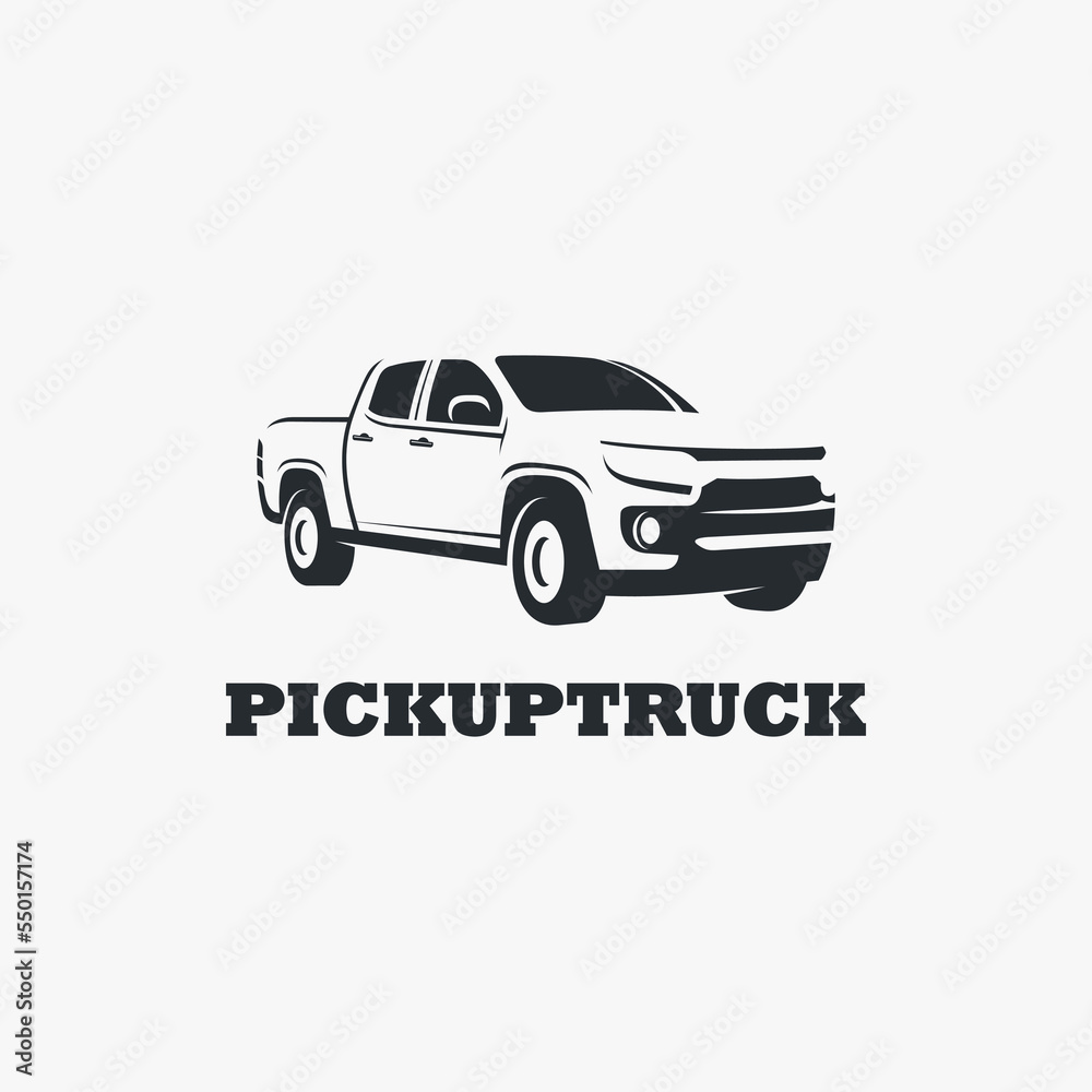 Pickup truck logo design