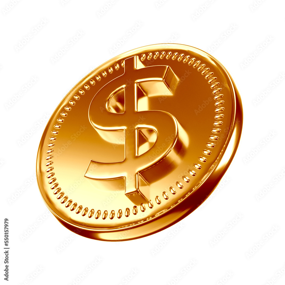 Gold Coin Render 3d on the other hand Gold Coin Render 3d on the other hand