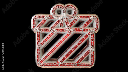 A 3D Illustration of a decorative object-artefact-art piece related to Christmas. Modelers, Decorators, Designers, and Artists must watch the mesh closely to easily make a version of their own.