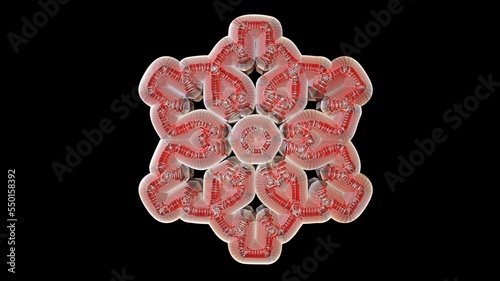 A 3D Illustration of a decorative object-artefact-art piece related to Christmas. Modelers, Decorators, Designers, and Artists must watch the mesh closely to easily make a version of their own.