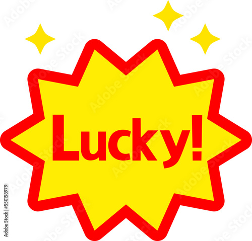 Luckyの文字のアイコン
