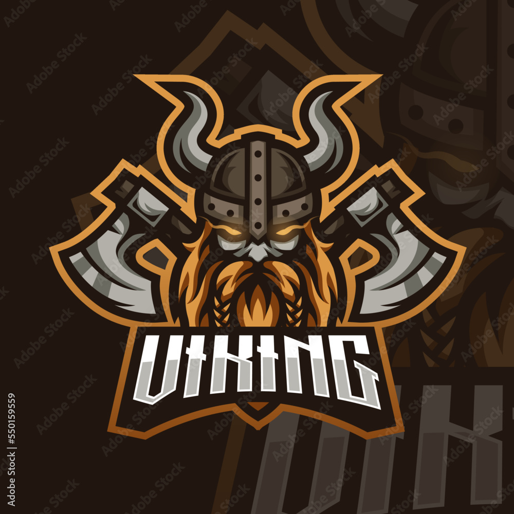 Esports logo viking for your elite team