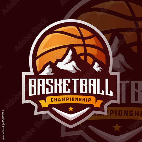 Esports logo basketball for your elite team