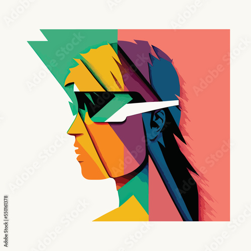 Blind person or visually impaired people, blindness, visual impairment or vision loss, no or low vision, blind, no sight, disabled or disability, concept design vector illustration

