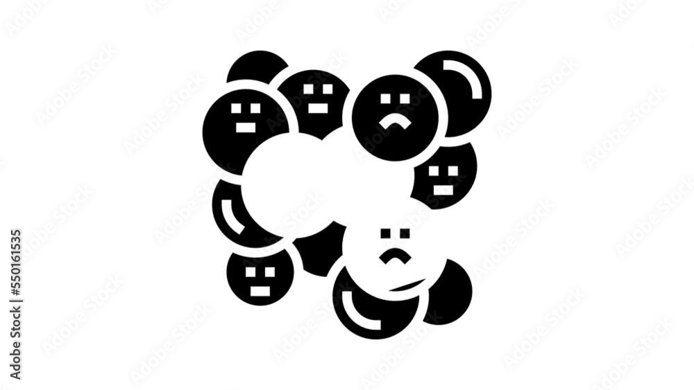 organism bacteria virus glyph icon animation organism bacteria virus glyph icon animation