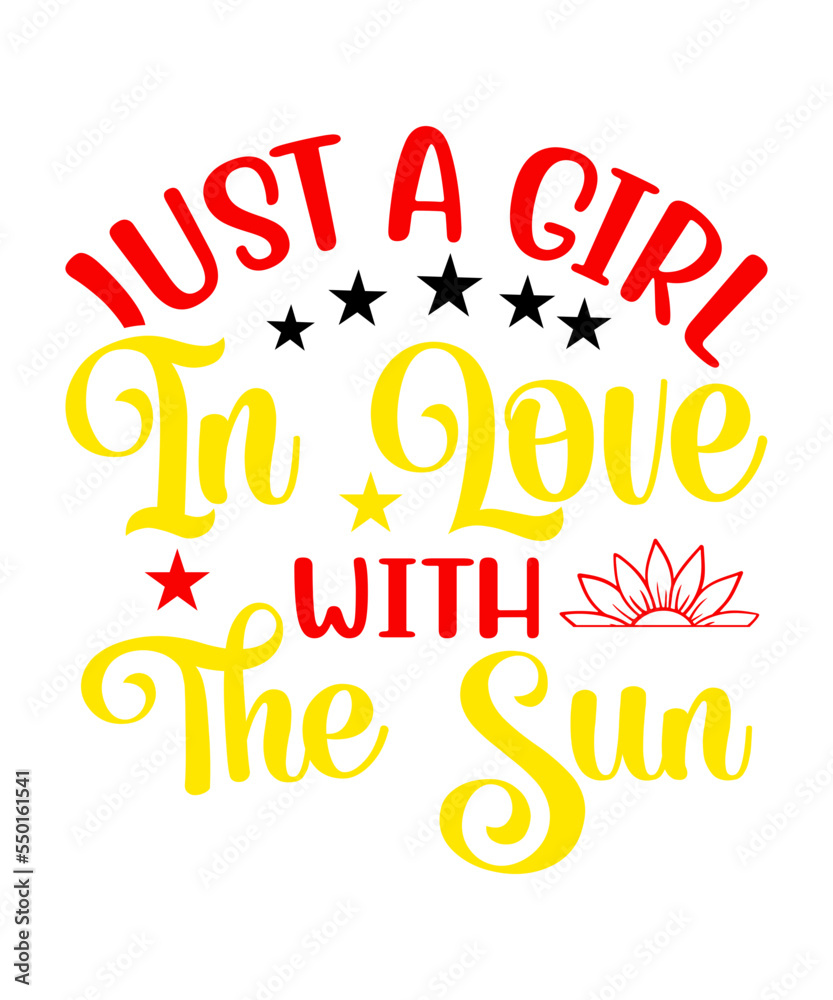Just A Girl In Love With The Sun SVG