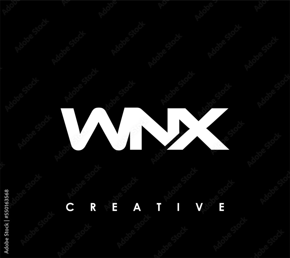 WNX Letter Initial Logo Design Template Vector Illustration
