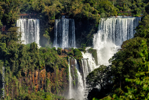 Panoramic view of the Iguazu Falls