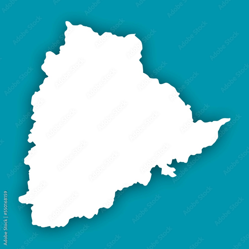 Telangana State Map Image