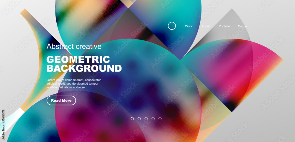 Bright fluid gradient circles abstract background. Business or technology design for wallpaper, banner, background, landing page, wall art, invitation, prints Bright fluid gradient circles abstract background. Business or technology design for wallpaper, banner, background, landing page, wall art, invitation, prints