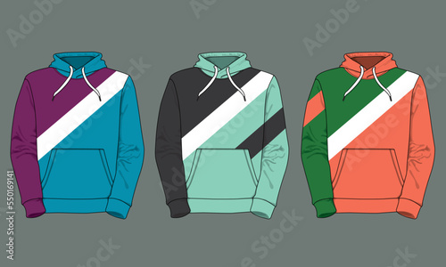 Windbreaker jacket design sport uniform vector template sweater