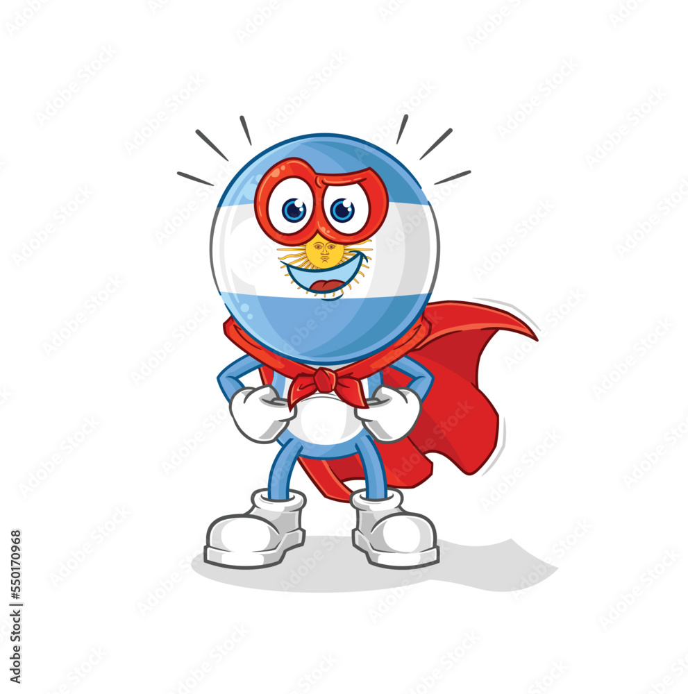 argentina heroes vector. cartoon character