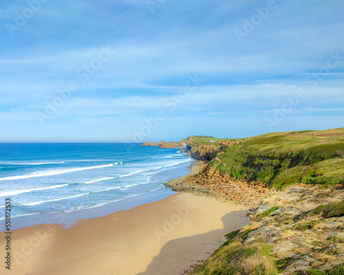 Fantastic coastline in Cantabria Spain.