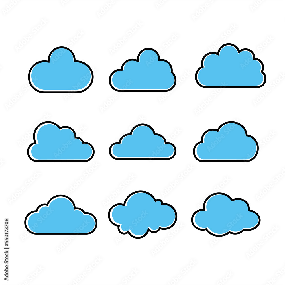 cloud logo template vector symbol cloud logo template vector symbol