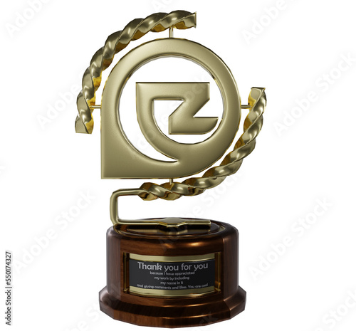 Wining Trophy high quality 3d render