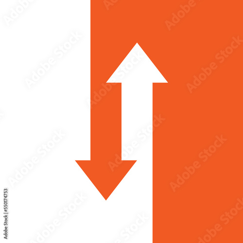 duality of ups and downs, opposite direction arrows defining each other