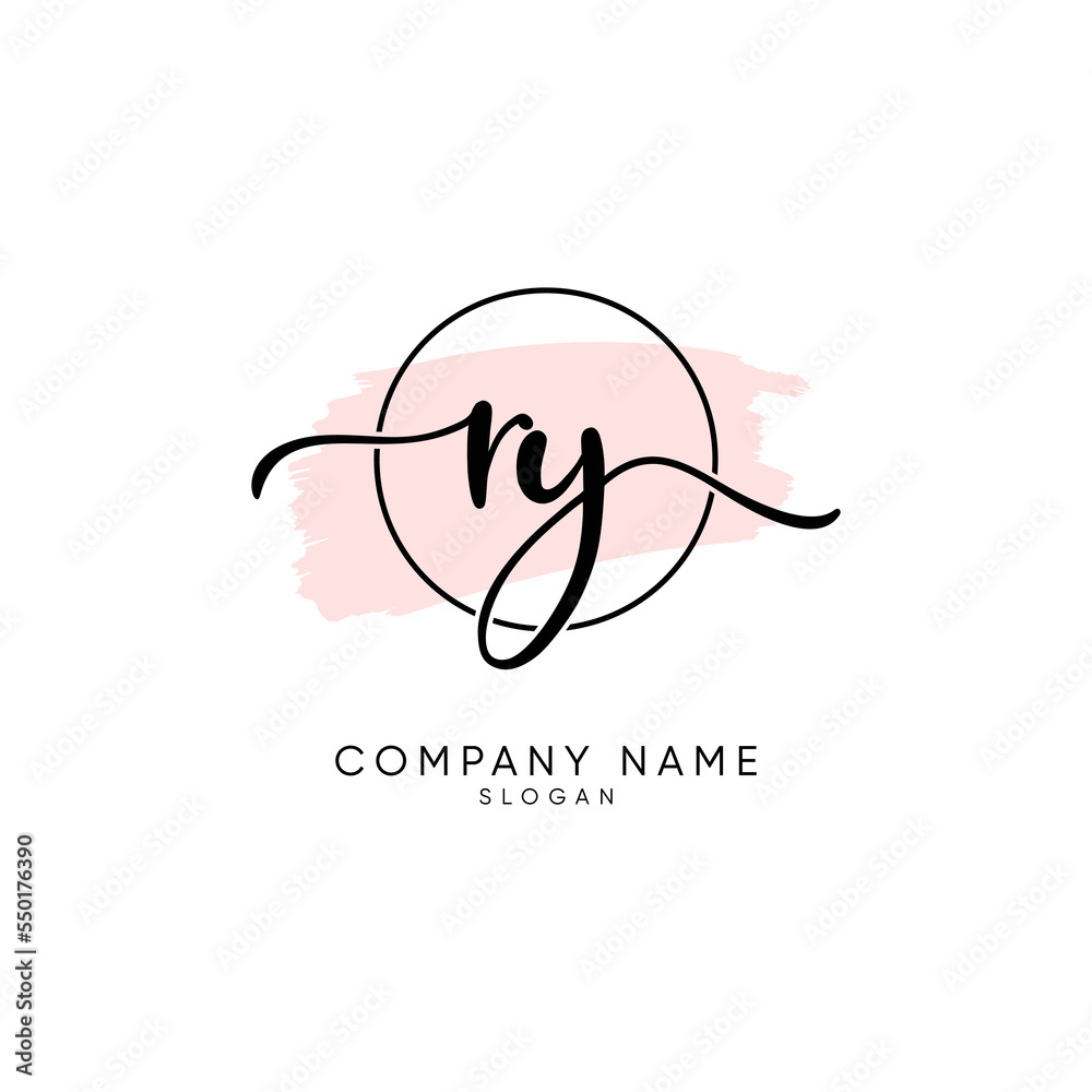 Initial letter logo with a minimal and simple style Initial letter logo with a minimal and simple style