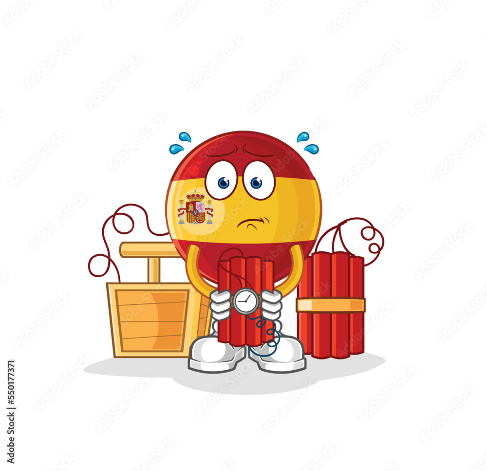 custom made wallpaper toronto digitalspain holding dynamite character. cartoon mascot vector