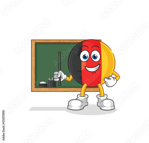 belgium teacher vector. cartoon character
