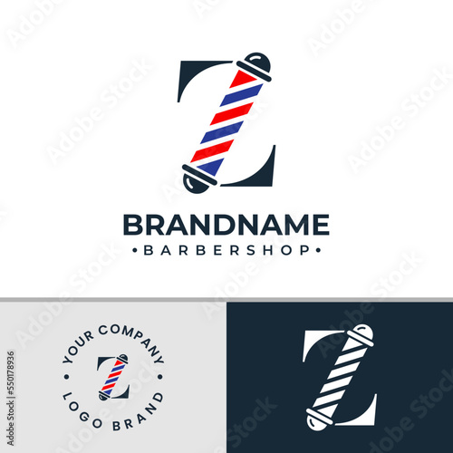 Letter Z Barbershop Logo, suitable for any business related to barbershop with Z initial.