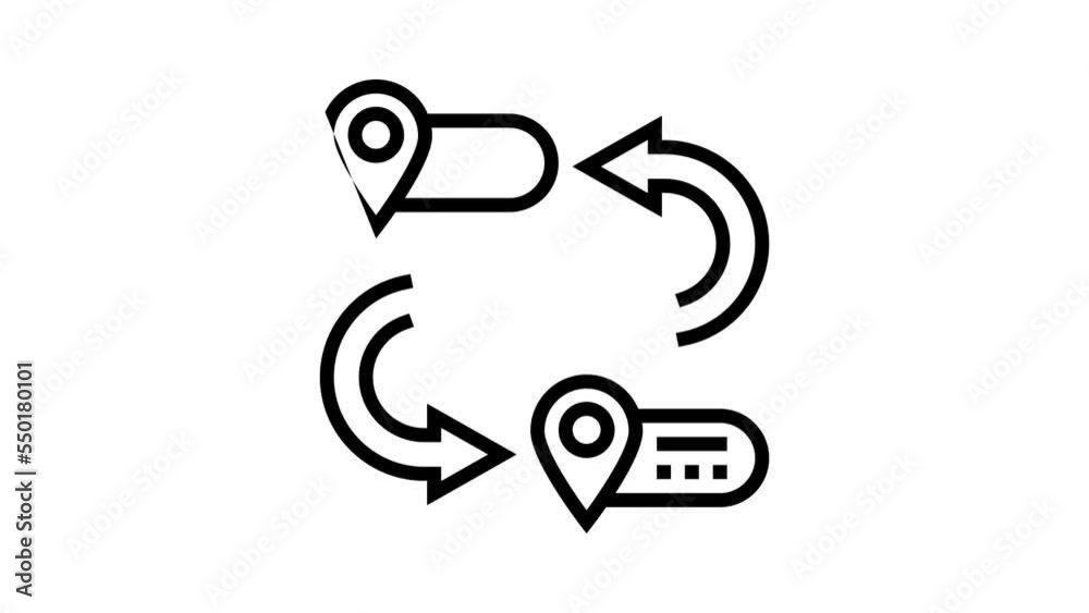 address for sending letter line icon animation address for sending letter line icon animation