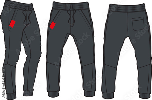jogger and track pants template, sport, sweat pant